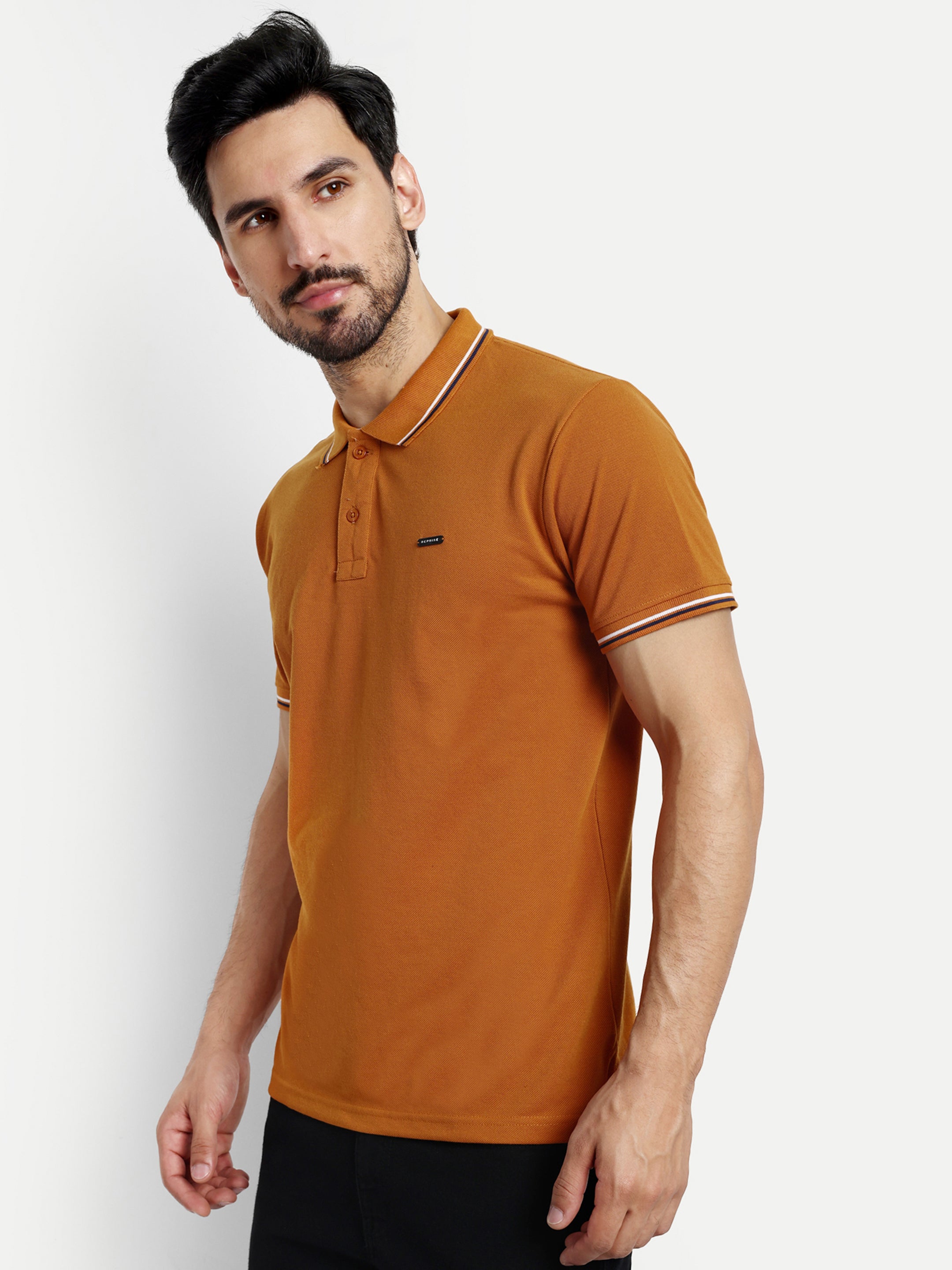 Orange Solid Polo Shirt - Reprise