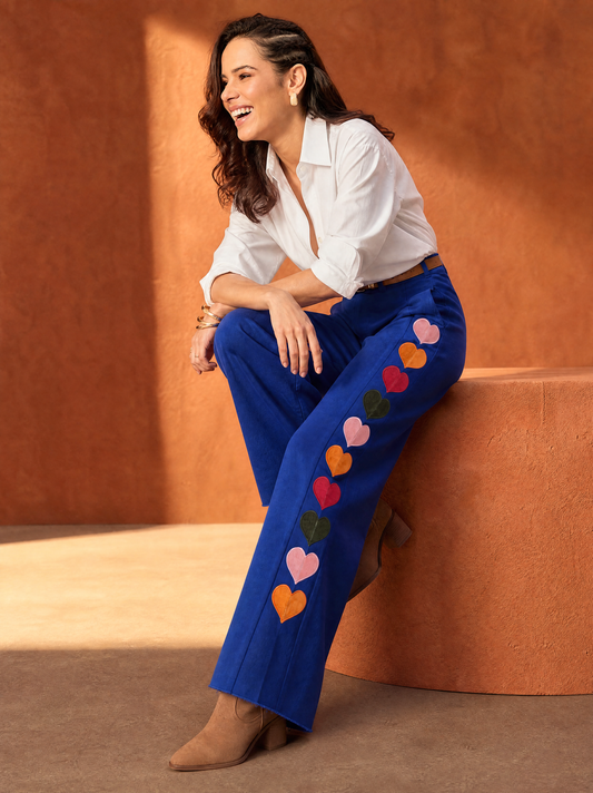 Women Regular Fit Trackpant Royal Blue - Reprise
