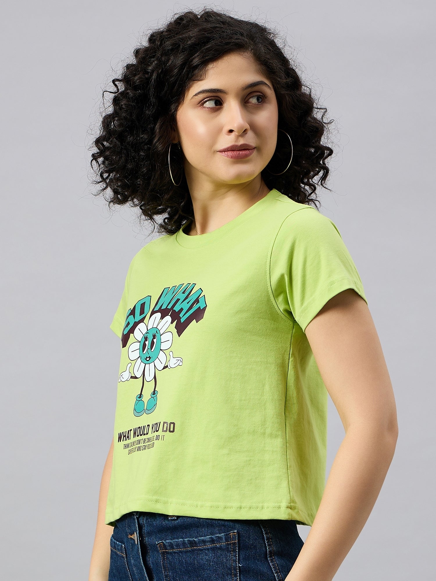 WOMEN PRINTED REGULAR FIT TSHIRT - Reprise