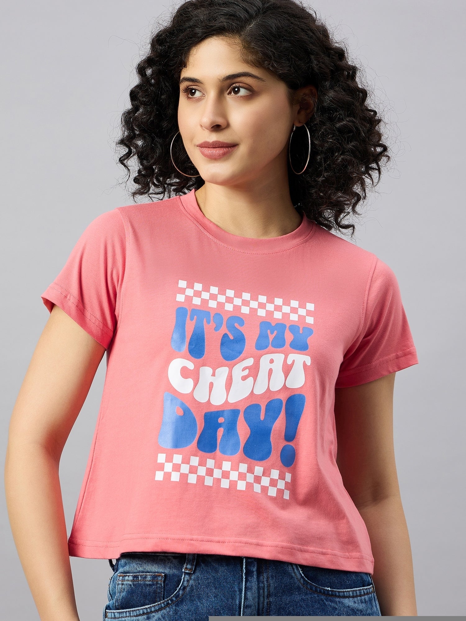 WOMEN PRINTED REGULAR FIT TSHIRT - Reprise