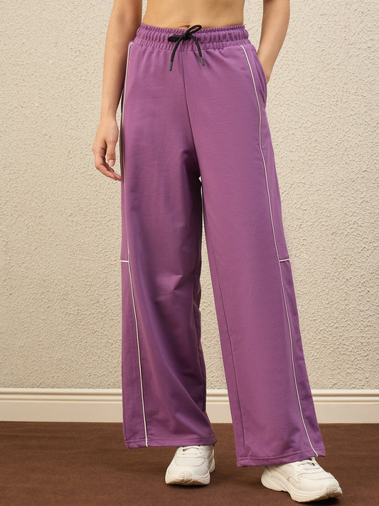Women Mauve Trackpants - Reprise