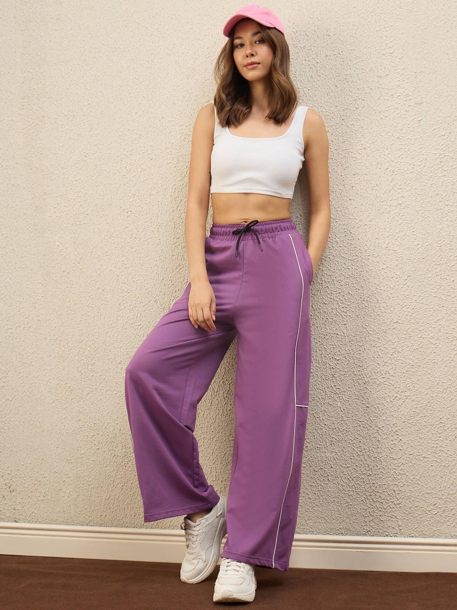 Women Mauve Trackpants - Reprise