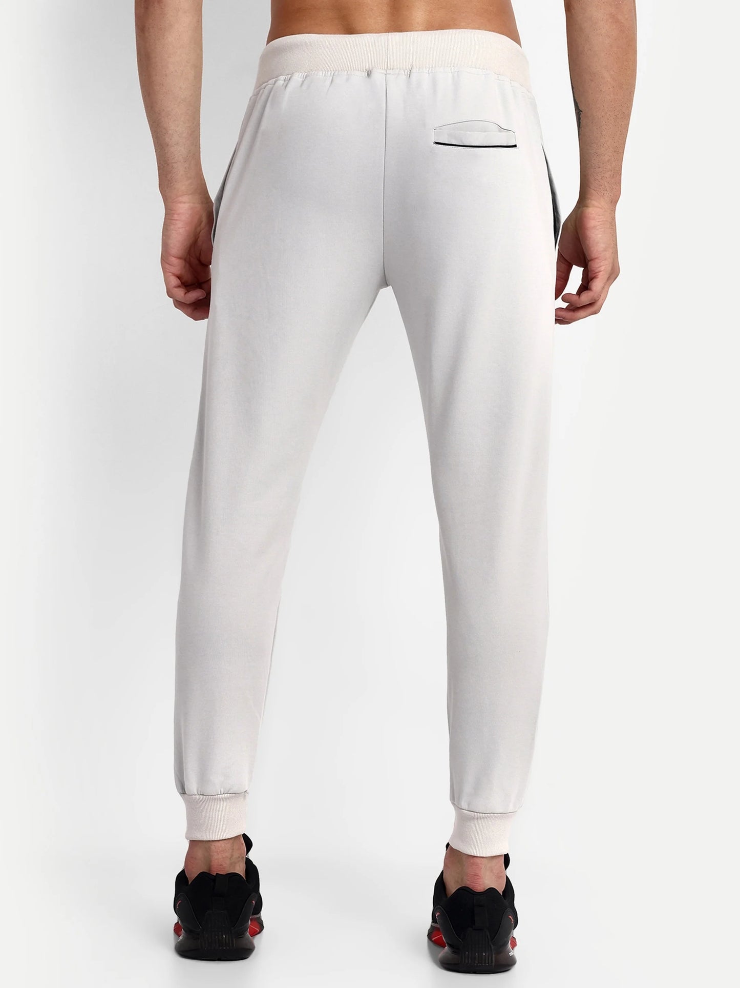 Men Grey Cotton Casual Joggers - Reprise