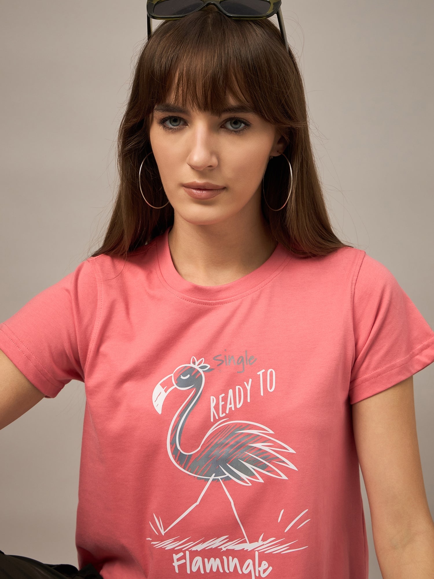 WOMEN PRINTED REGULAR FIT TSHIRT - Reprise