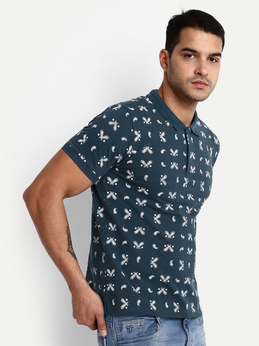 Mens Printed Polo Tshirt - Reprise