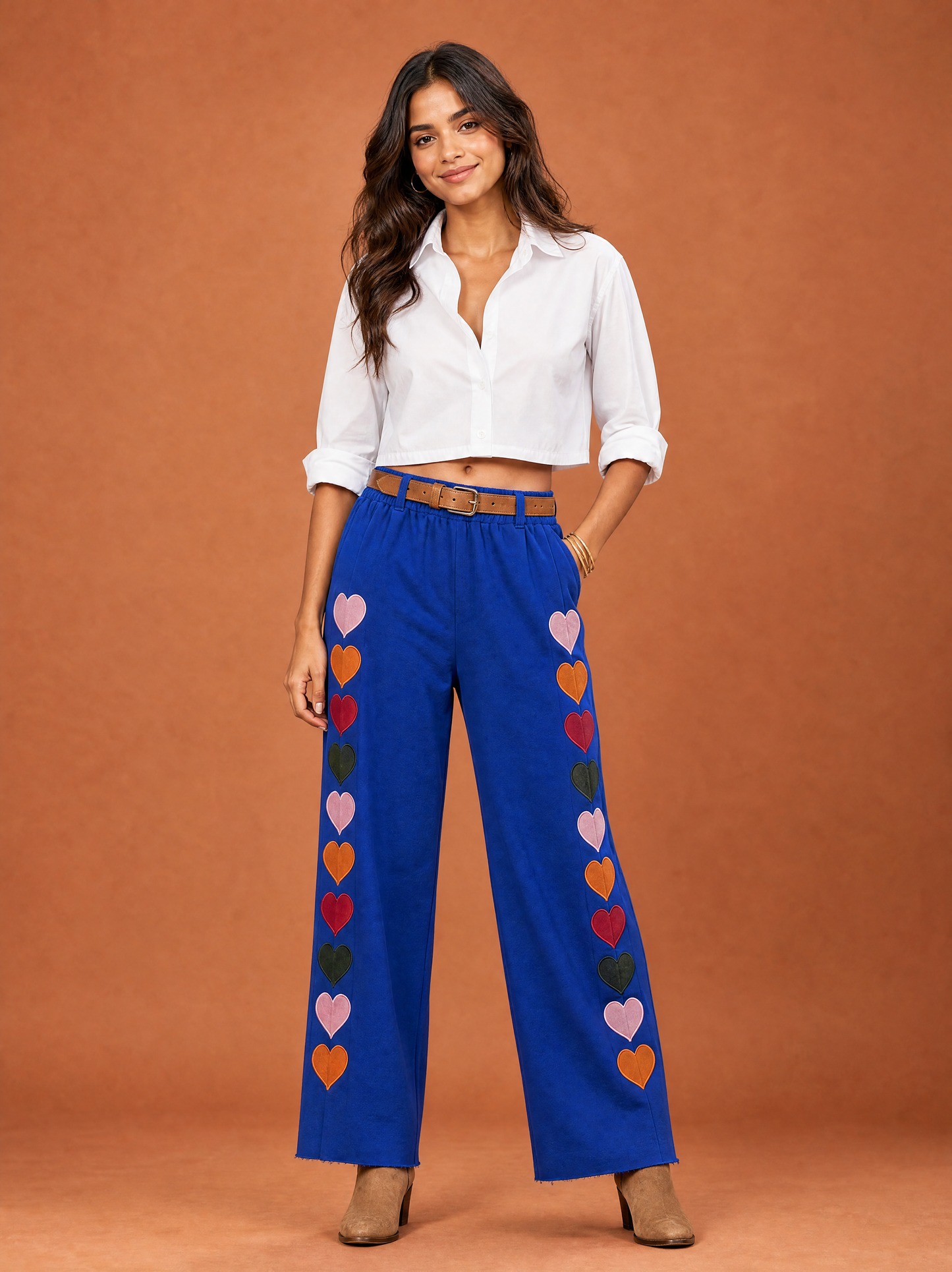 Women Regular Fit Trackpant Royal Blue