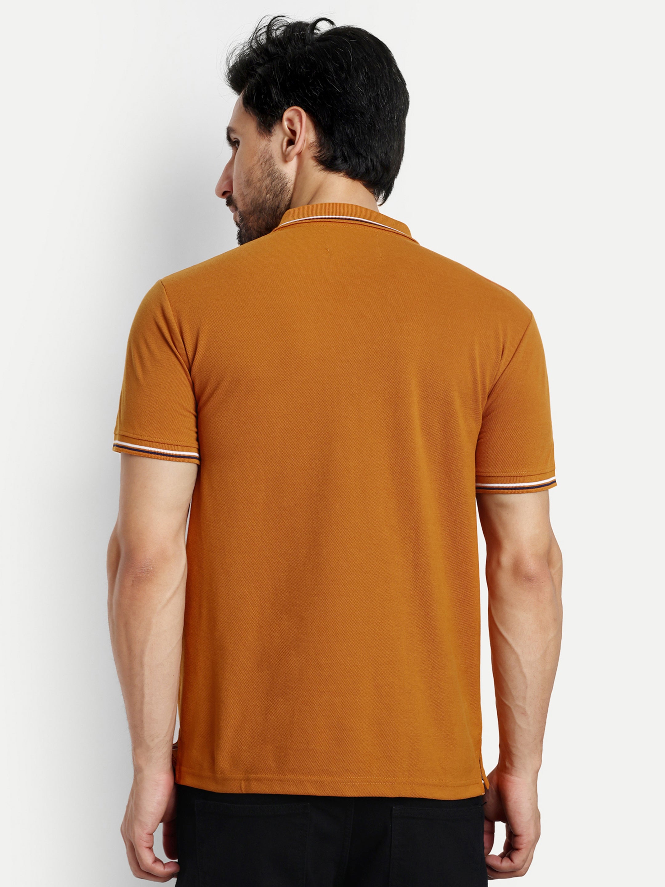 Orange Solid Polo Shirt - Reprise