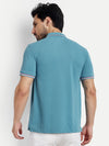 Blue Solid Polo Shirt - Reprise