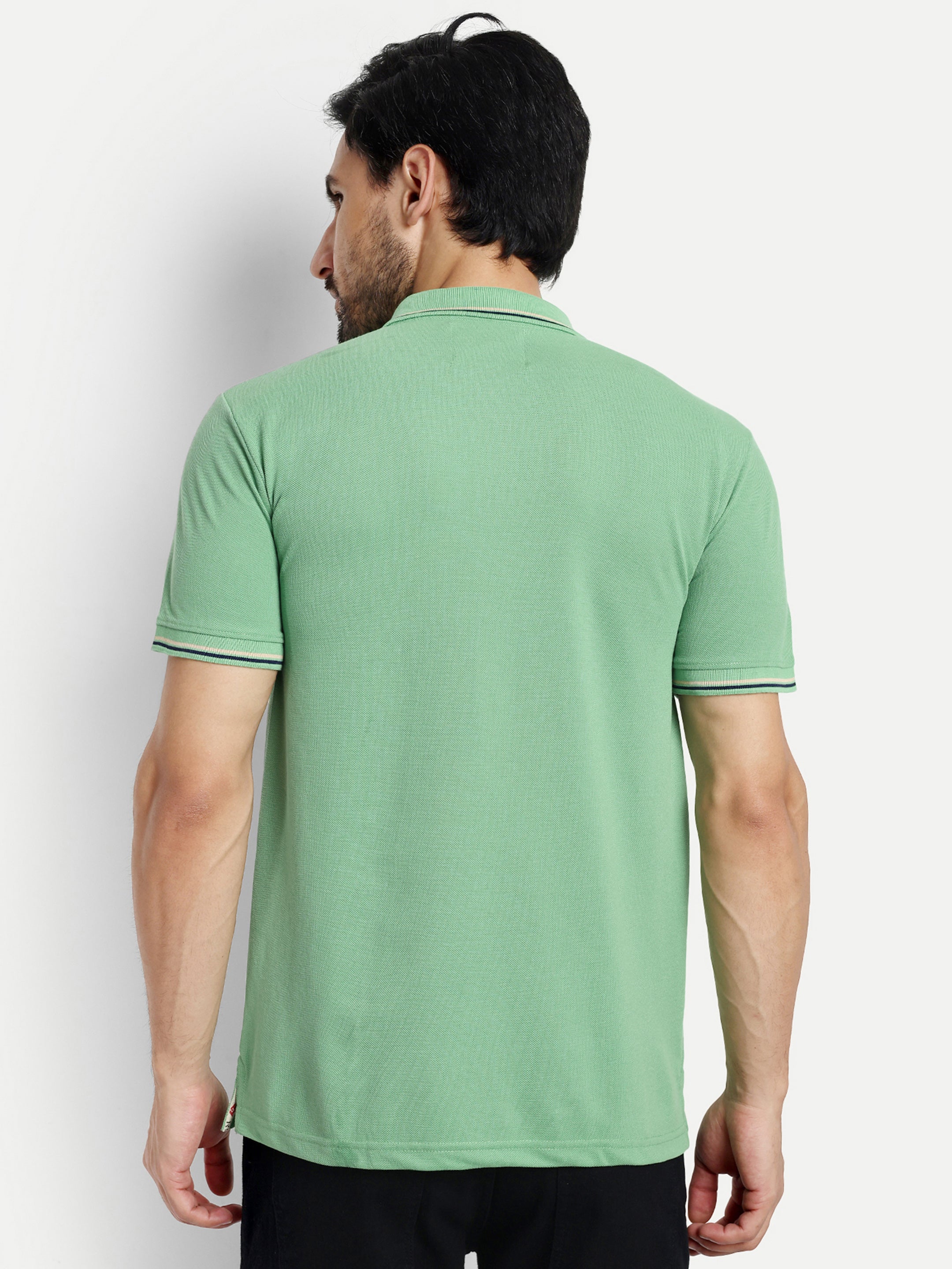 Green Solid Polo Shirt - Reprise