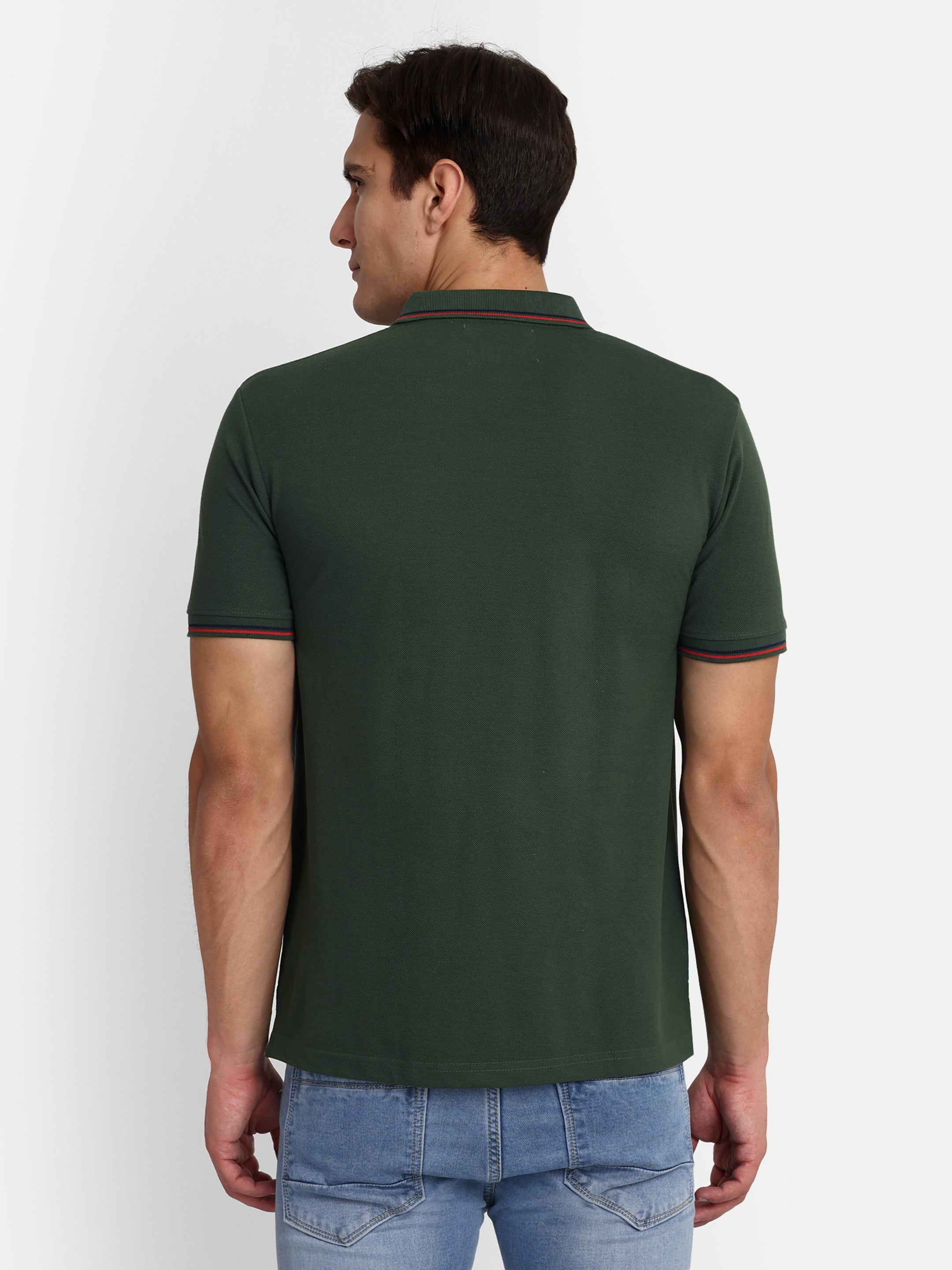 Khaki Solid Polo Shirt - Reprise