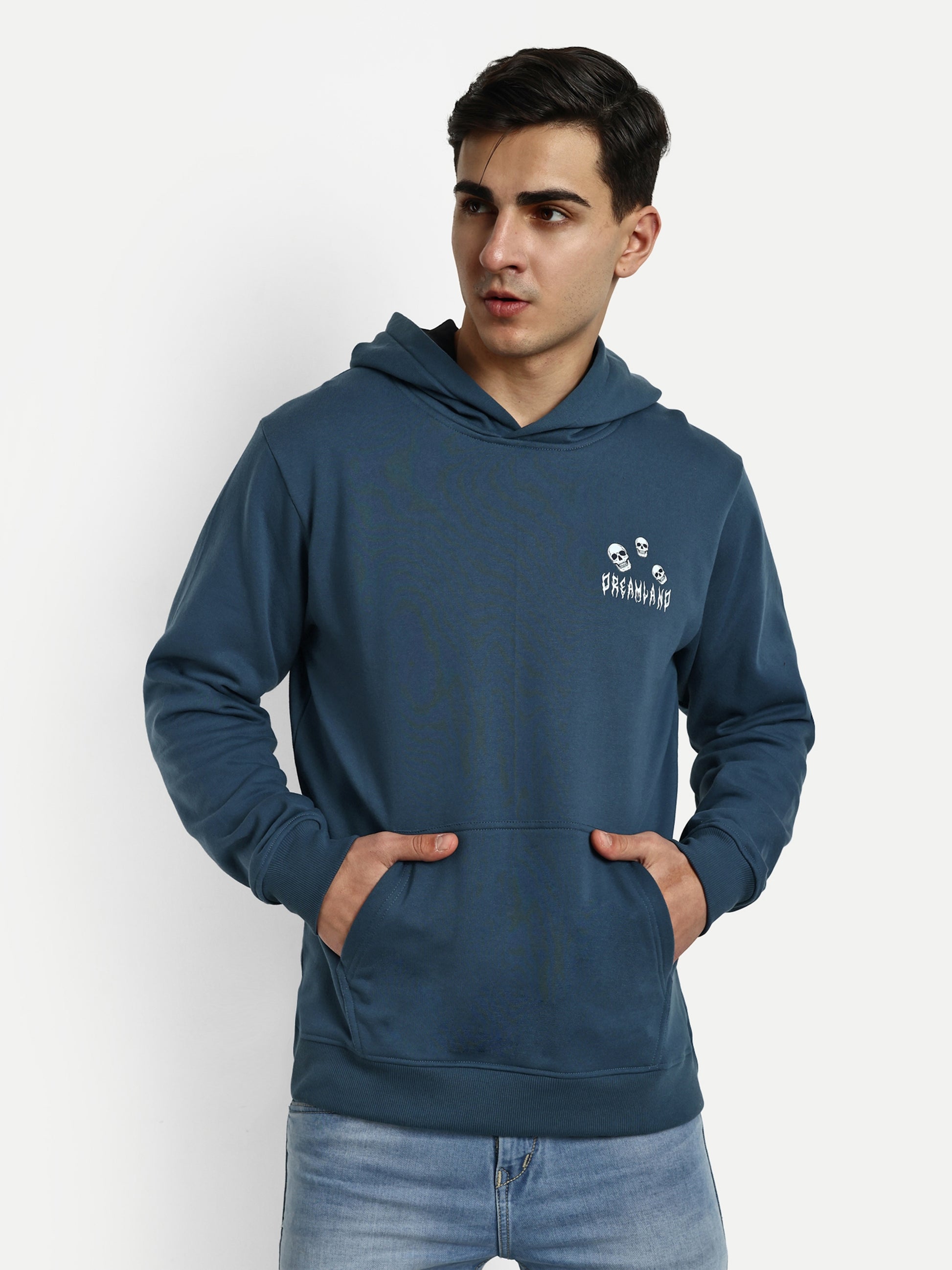 Blue Printed Hoodie - Reprise