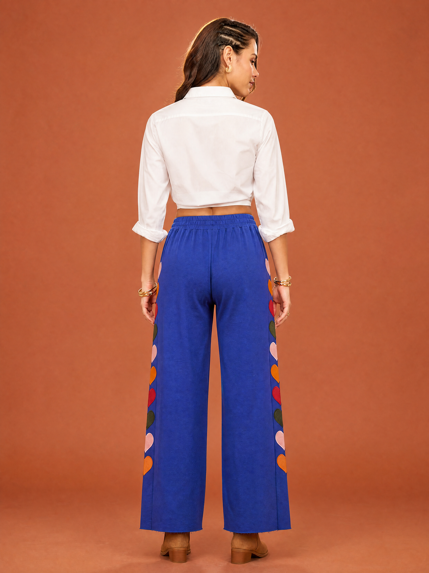 Women Regular Fit Trackpant Royal Blue