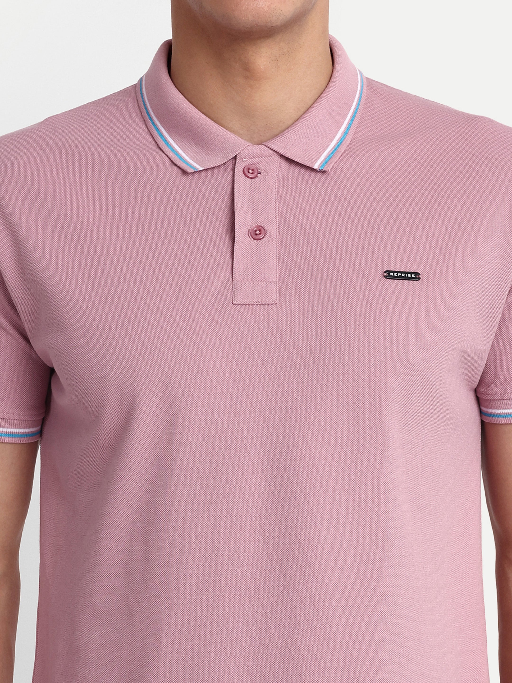 Pink Solid Polo Shirt - Reprise