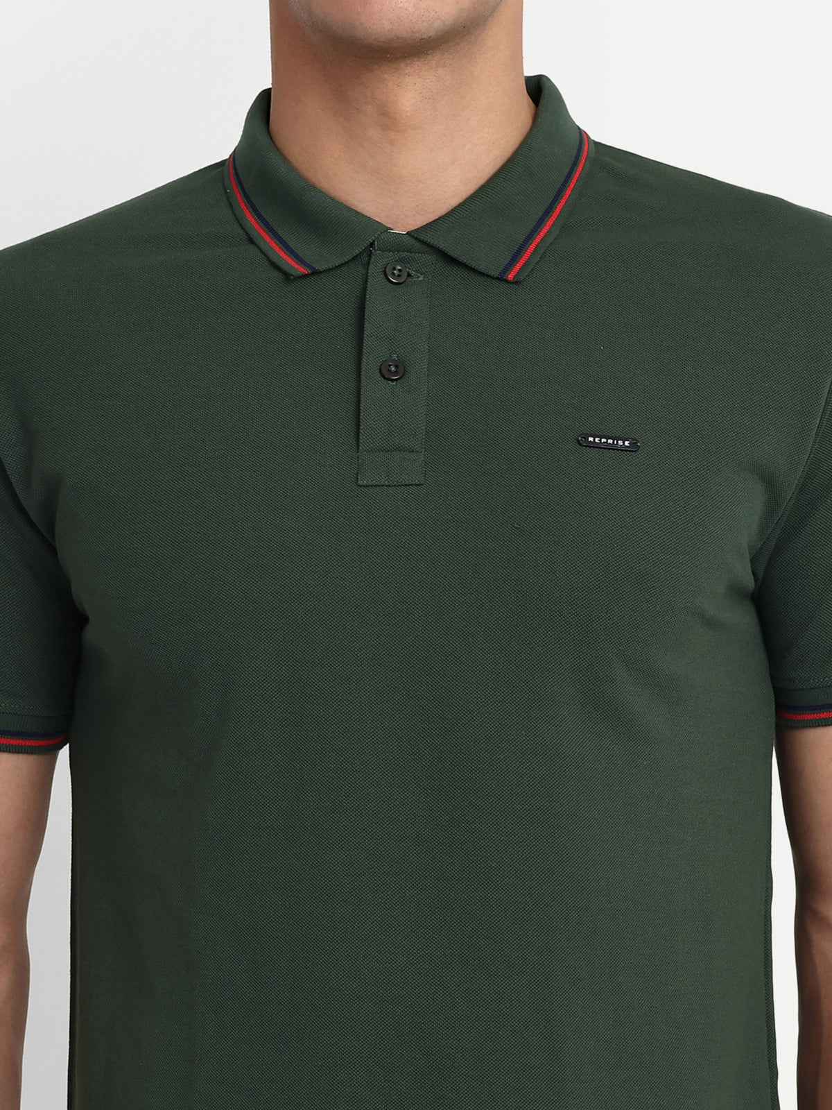 Khaki Solid Polo Shirt - Reprise