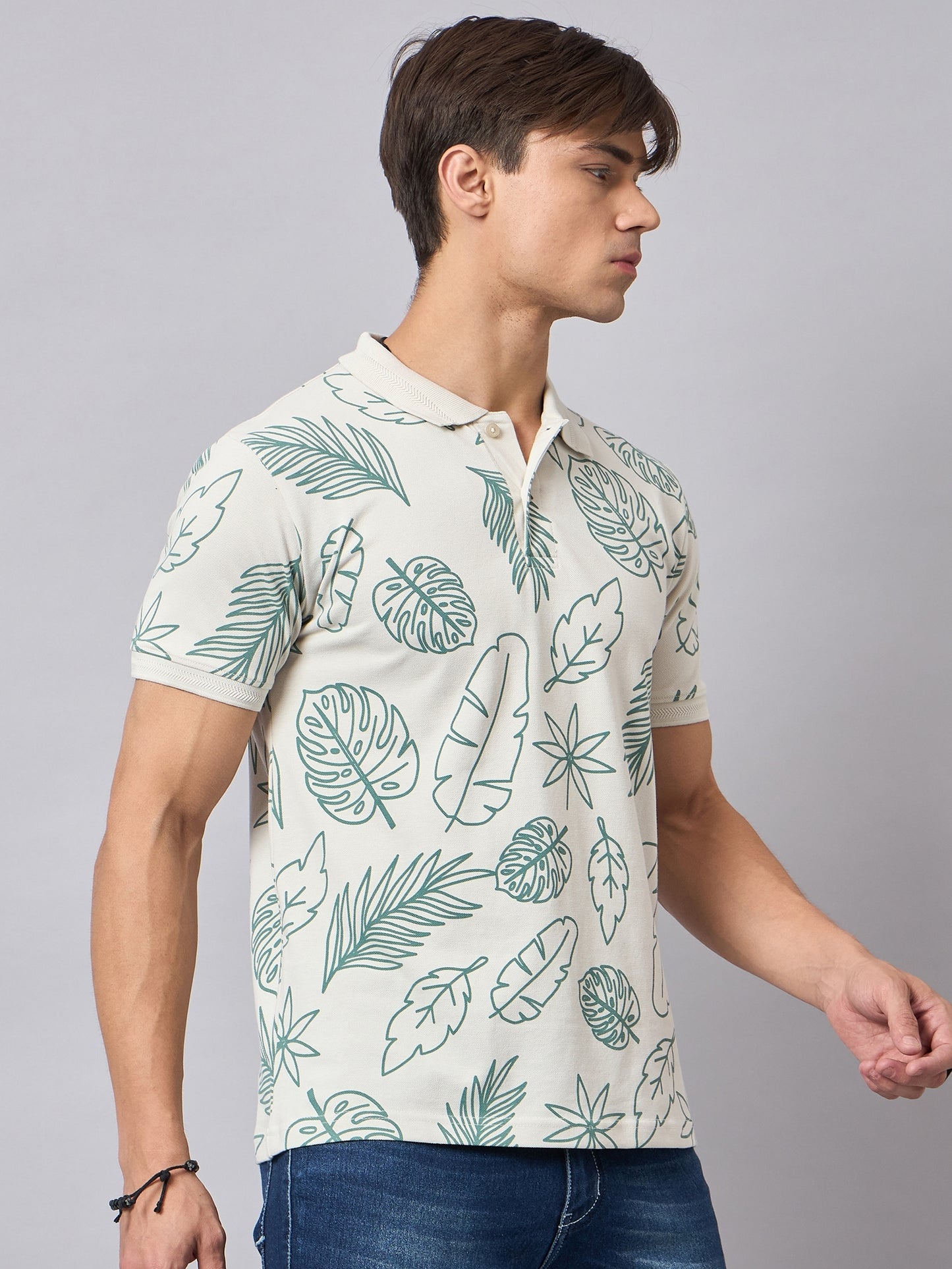 Men's Cotton Green Polo T-Shirts - Reprise