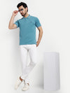 Blue Solid Polo Shirt - Reprise