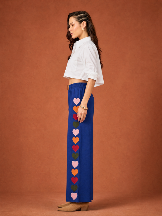 Women Regular Fit Trackpant Royal Blue - Reprise