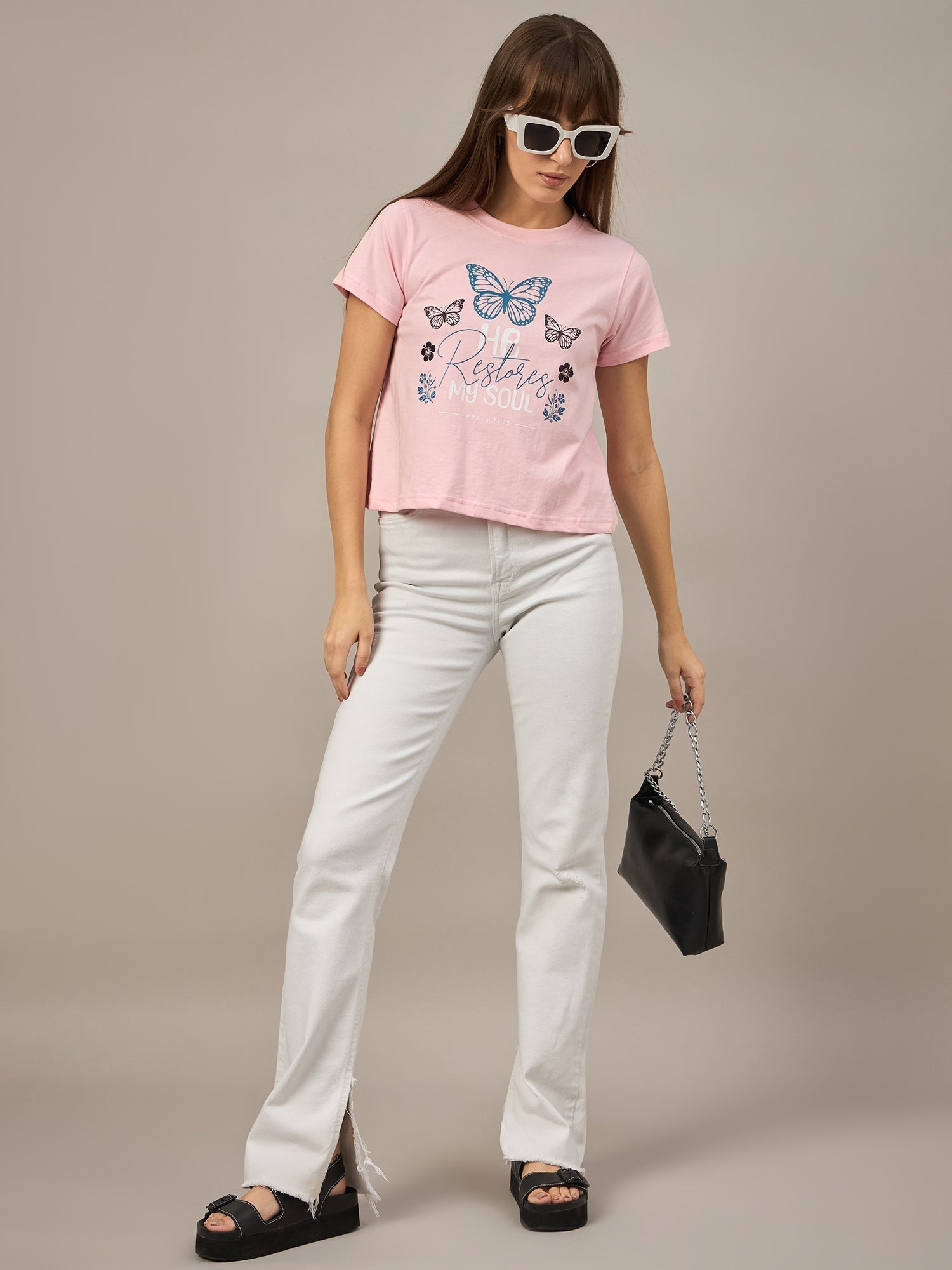 WOMEN PRINTED REGULAR FIT TSHIRT - Reprise