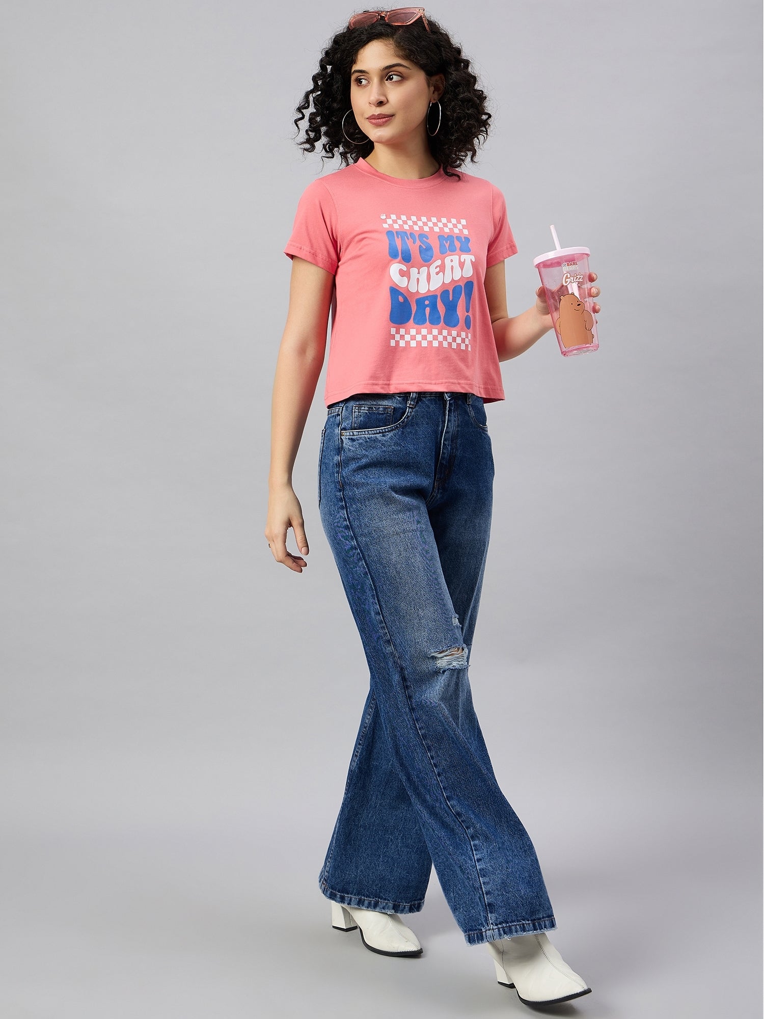 WOMEN PRINTED REGULAR FIT TSHIRT - Reprise