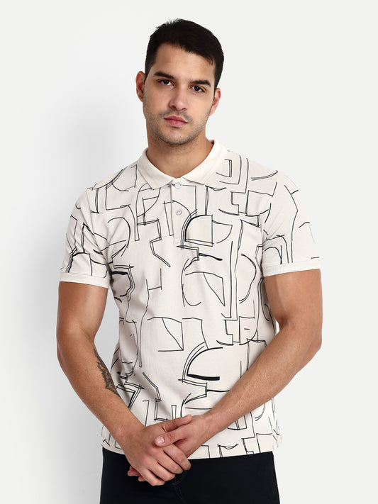 Mens Printed Polo Tshirt - Reprise