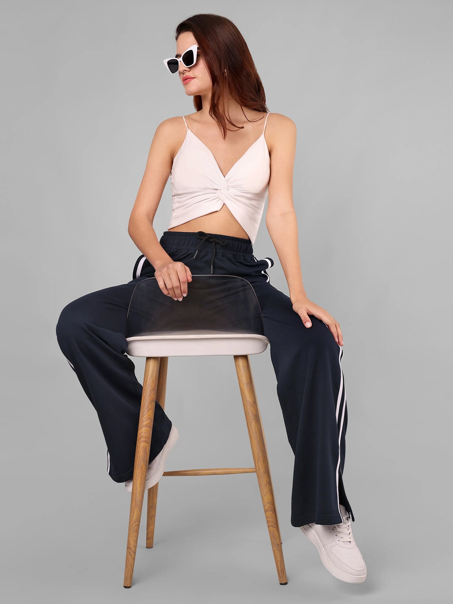 Women Navy Trackpants