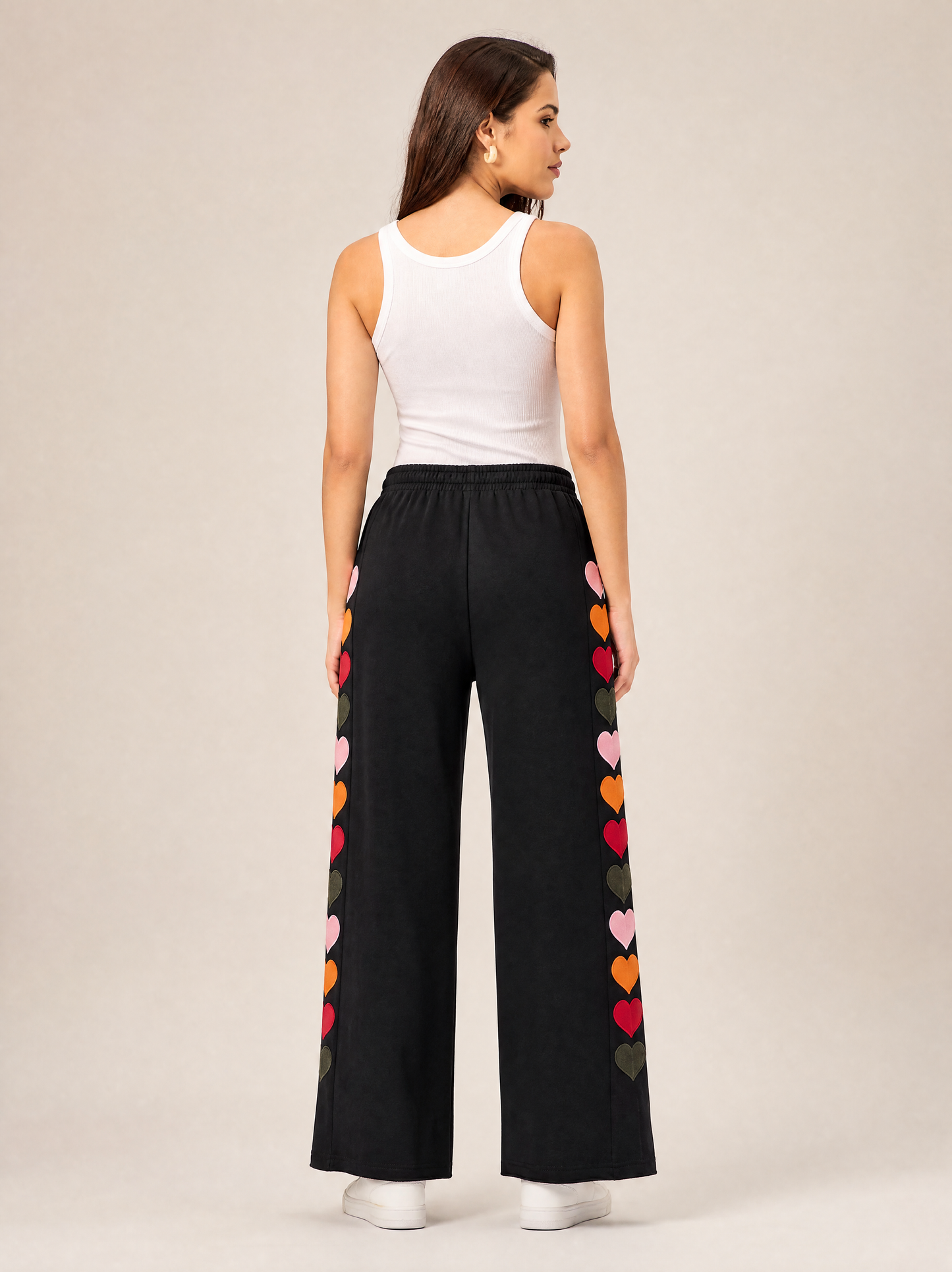 Women Regular Fit Trackpant Black