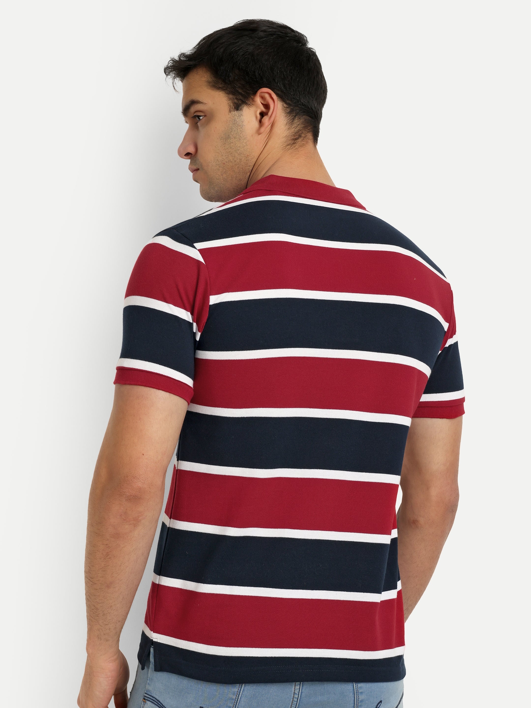Mens Striped Polo Tshirt - Reprise