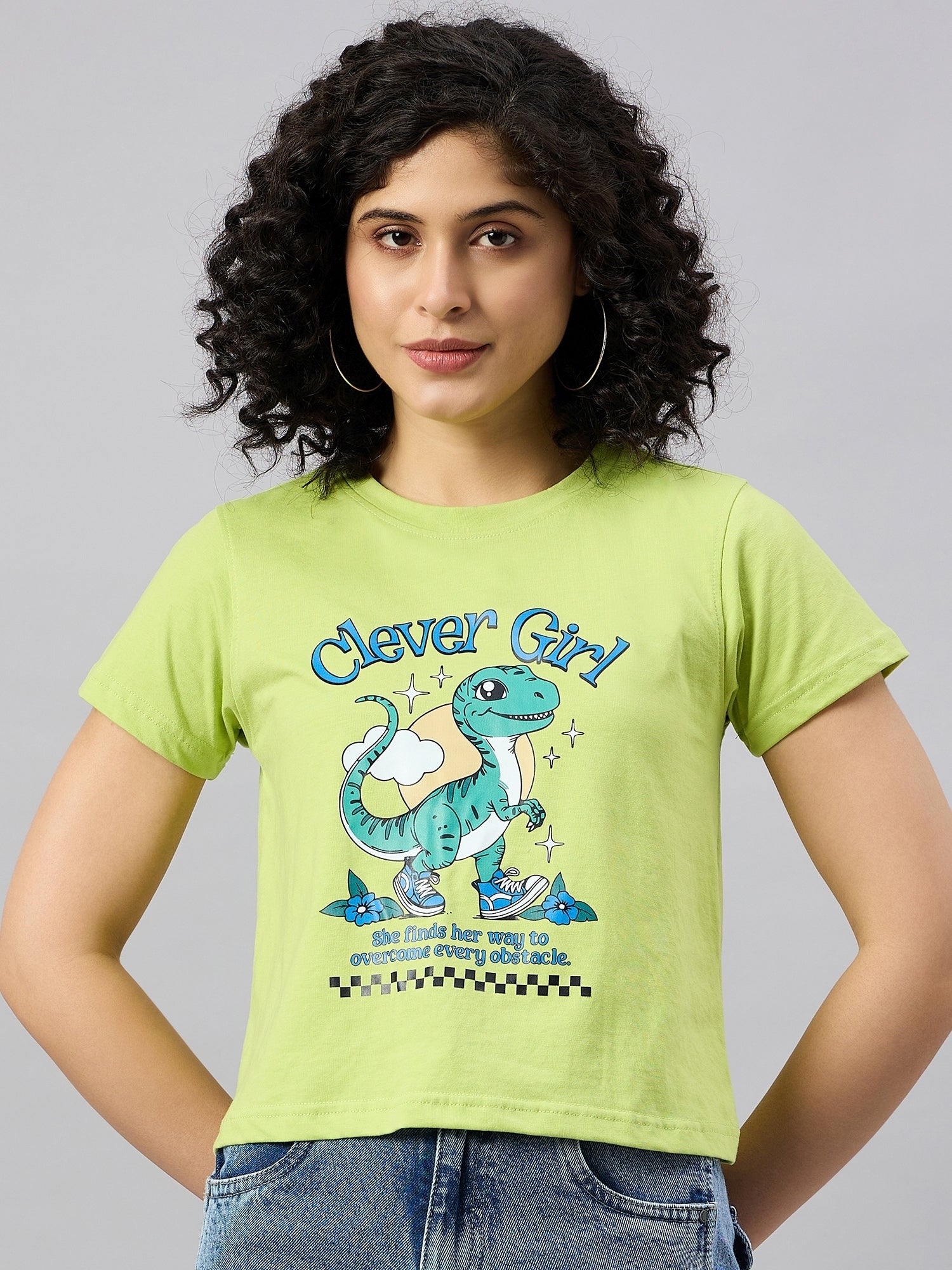 WOMEN PRINTED REGULAR FIT TSHIRT - Reprise
