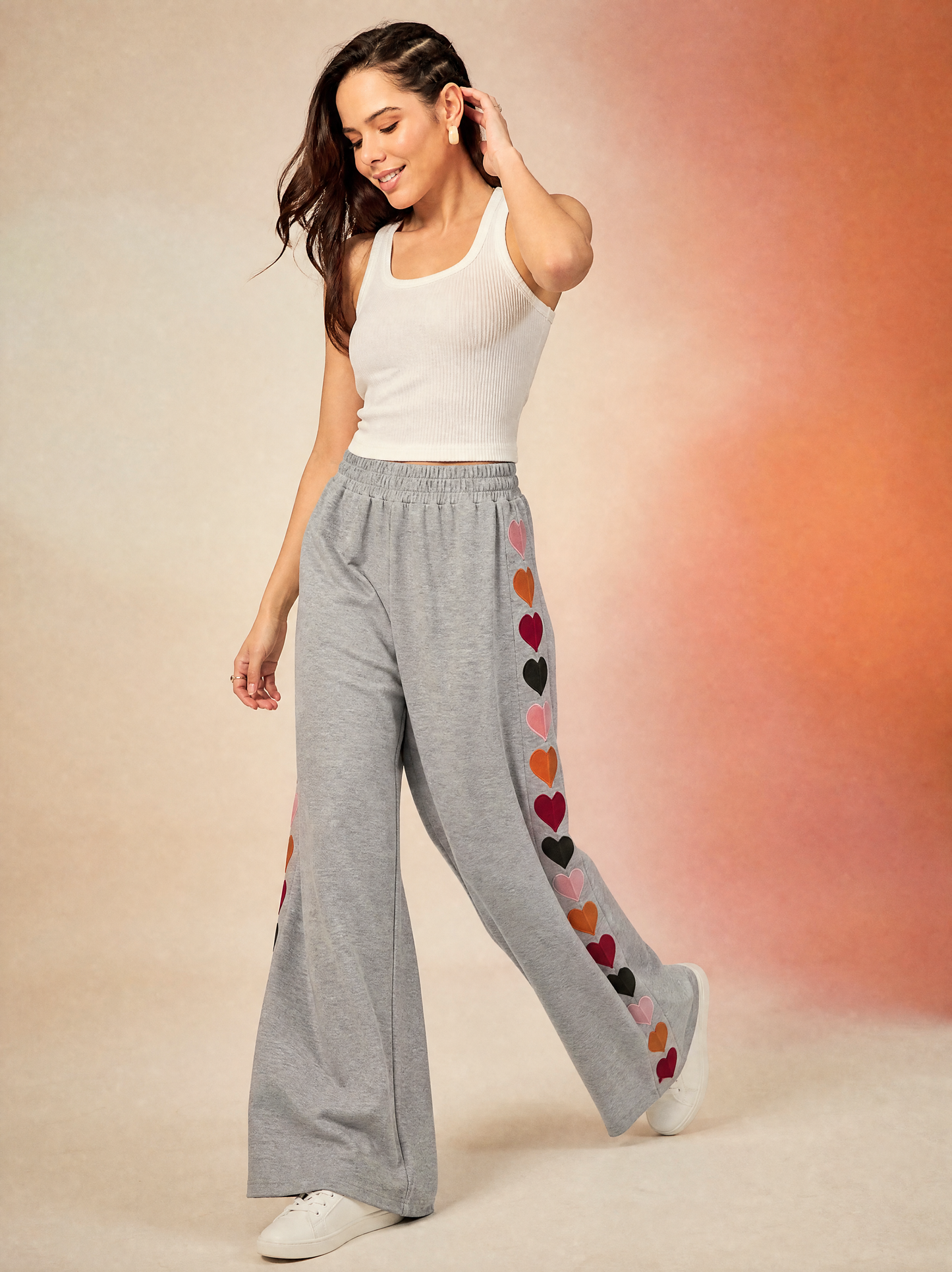 Women Regular Fit Trackpant Grey