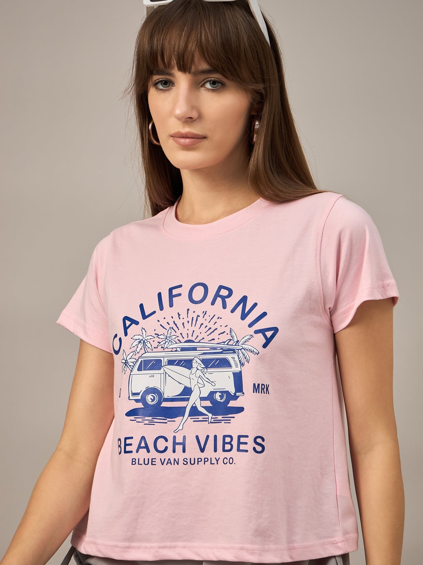 WOMEN PRINTED REGULAR FIT TSHIRT - Reprise