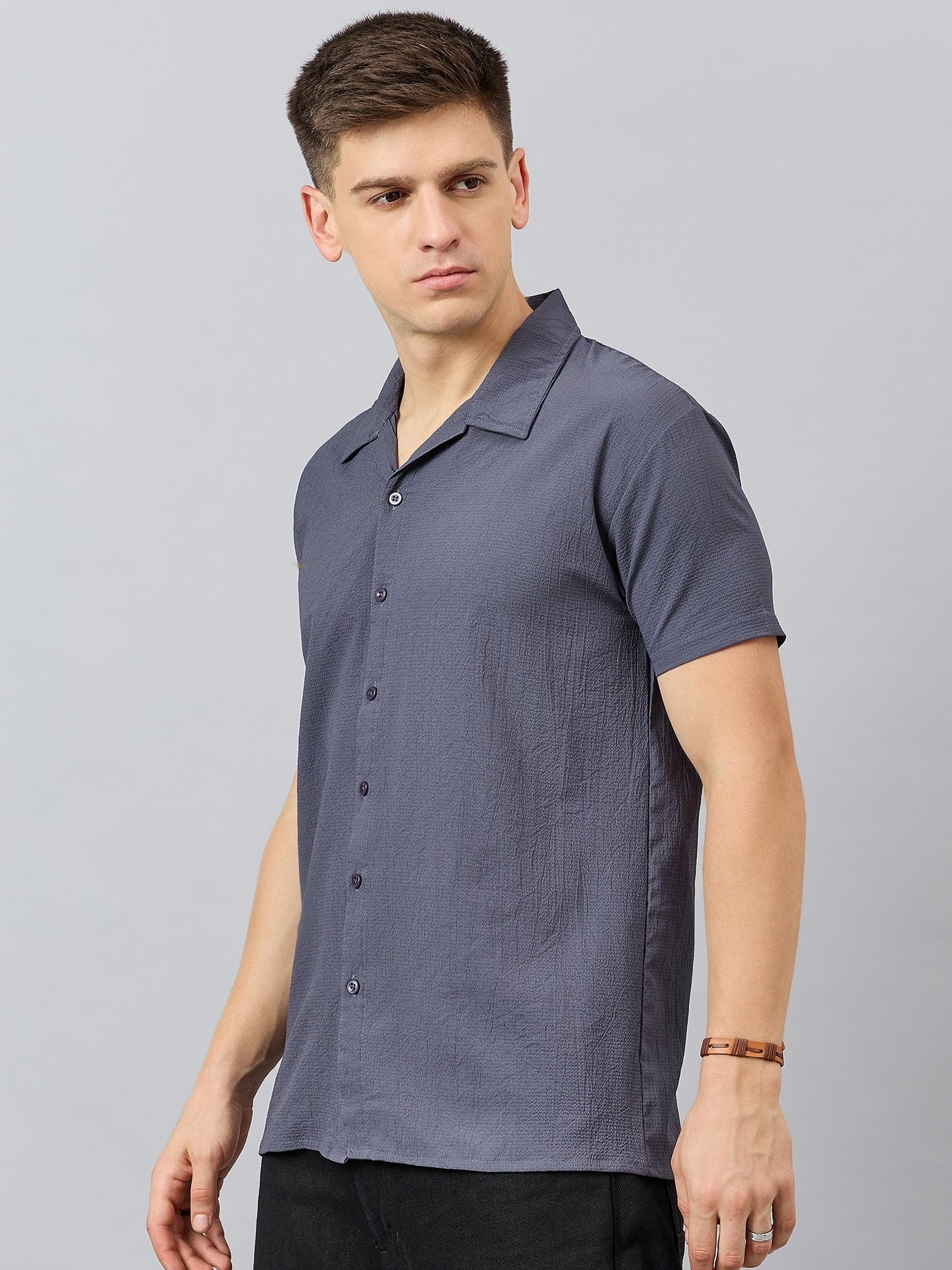 Regular Fit Spread Collar Shirt - Reprise