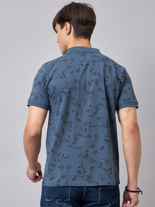 Men's Cotton Blue Polo T-Shirts - Reprise