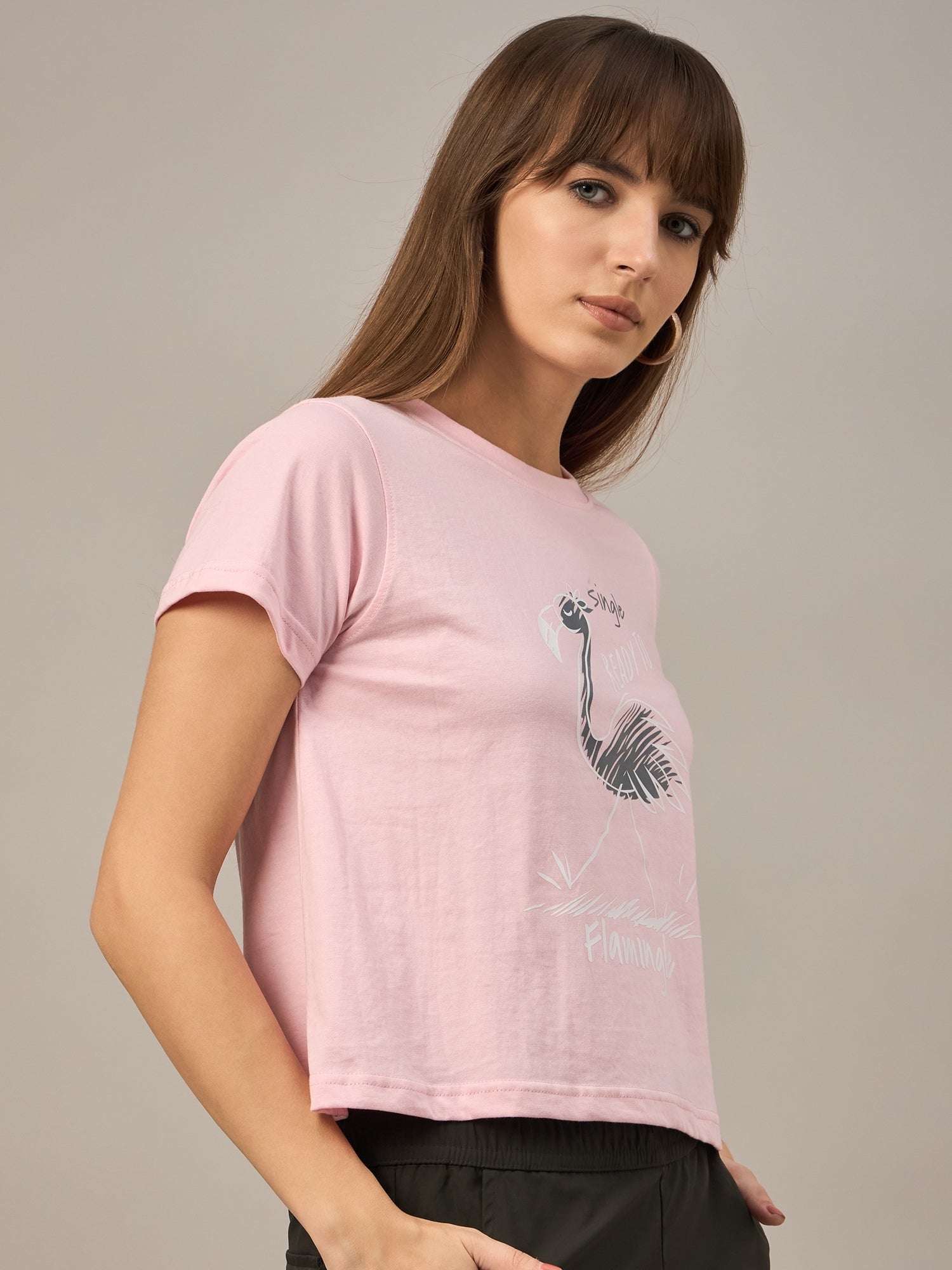 WOMEN PRINTED REGULAR FIT TSHIRT - Reprise