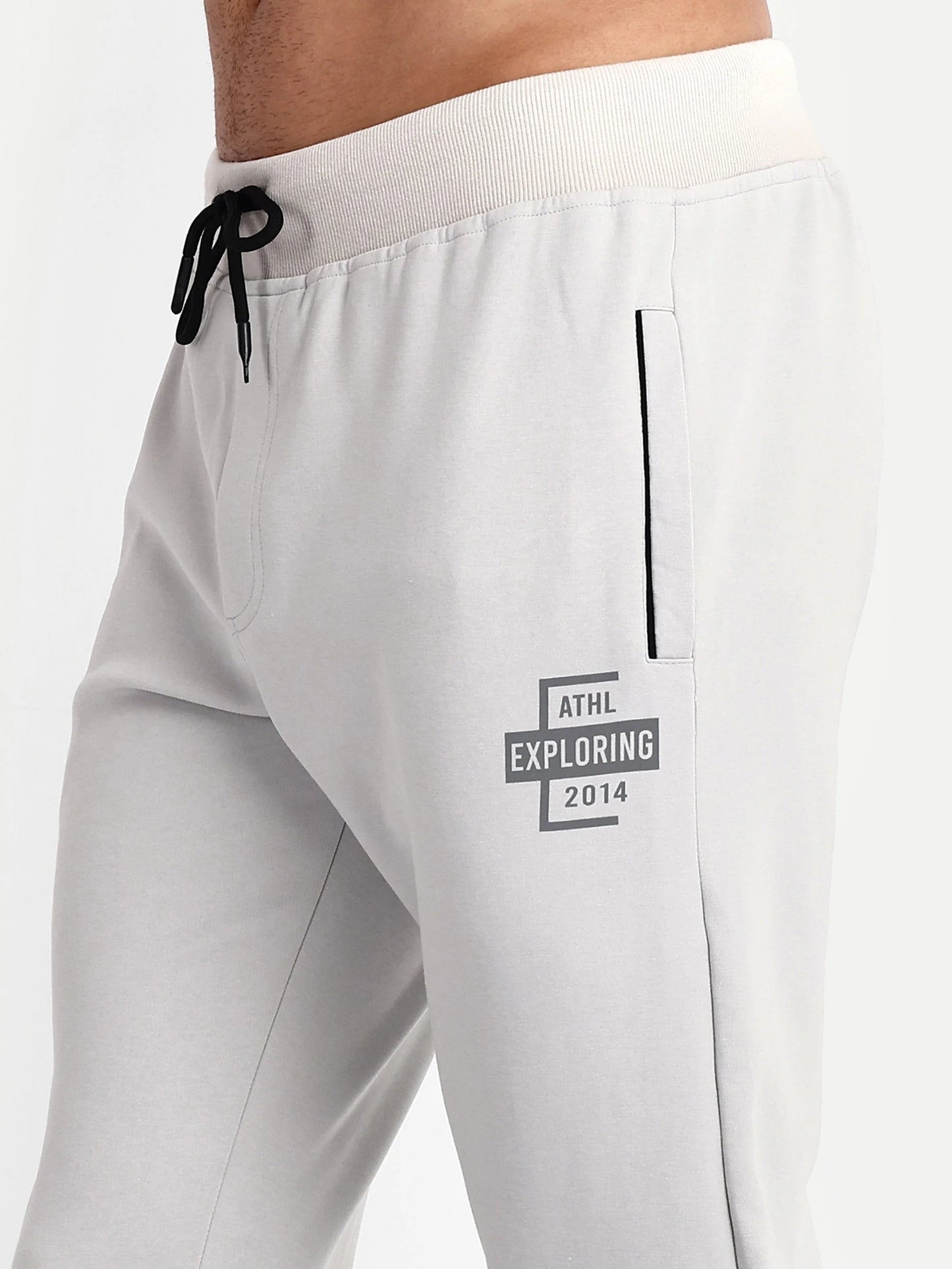 Men Grey Cotton Casual Joggers - Reprise