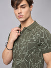Men's Cotton Green Regular T-Shirts - Reprise