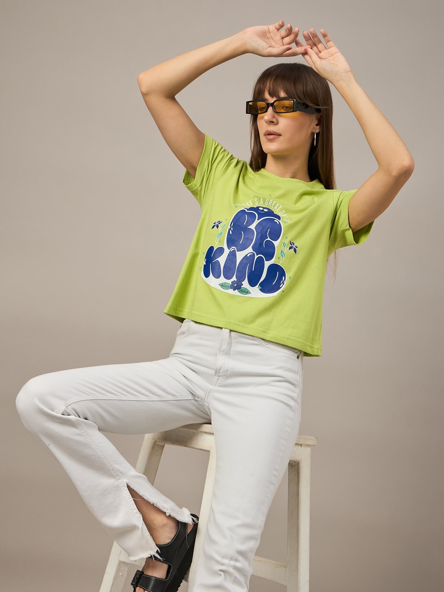 WOMEN PRINTED REGULAR FIT TSHIRT - Reprise
