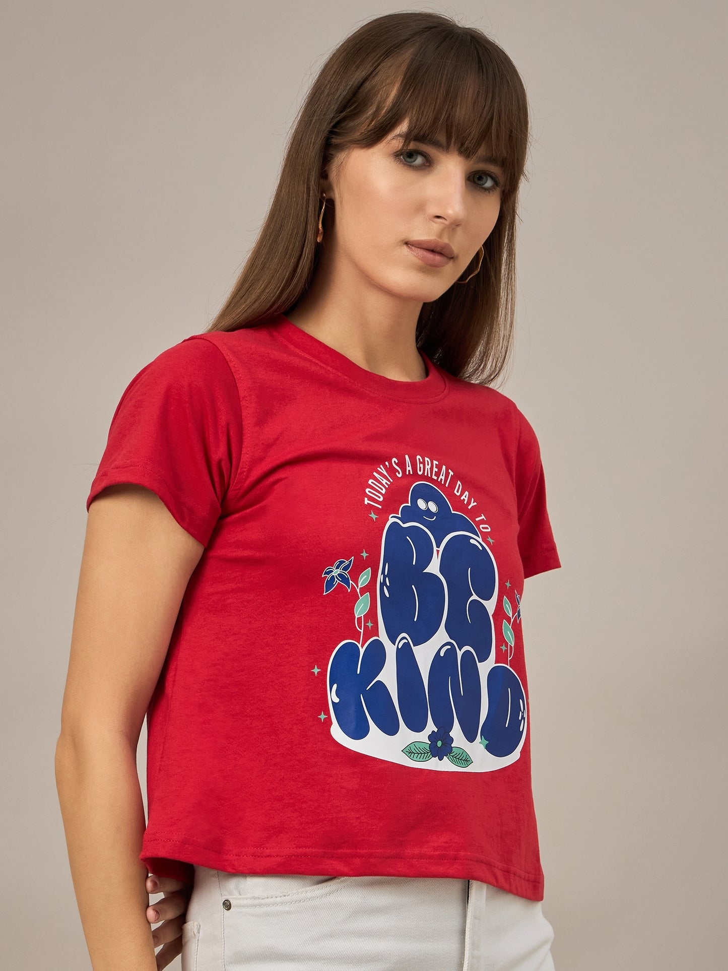 WOMEN PRINTED REGULAR FIT TSHIRT - Reprise