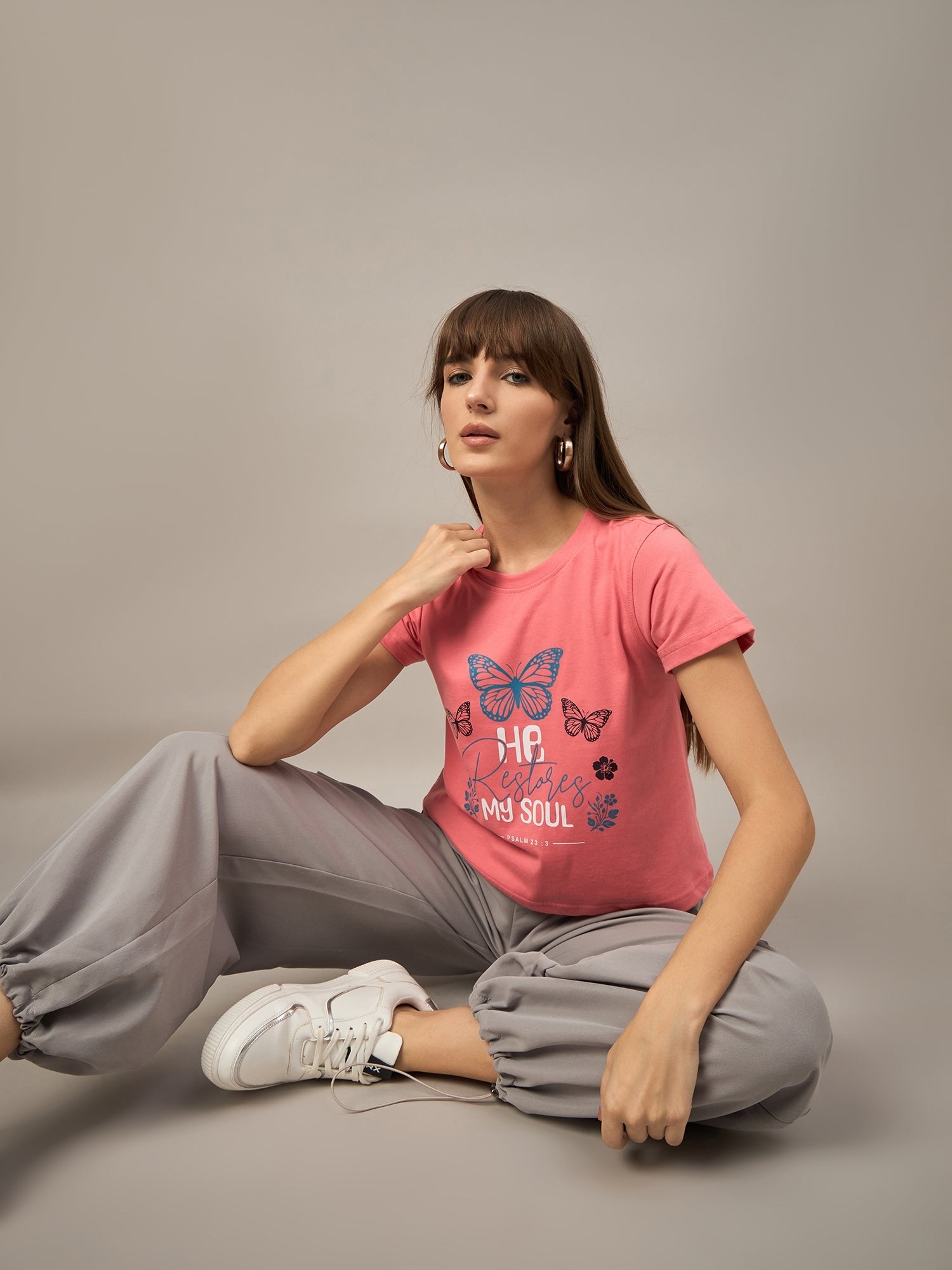 WOMEN PRINTED REGULAR FIT TSHIRT - Reprise