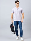 Men's Purple Cotton Polo - Reprise