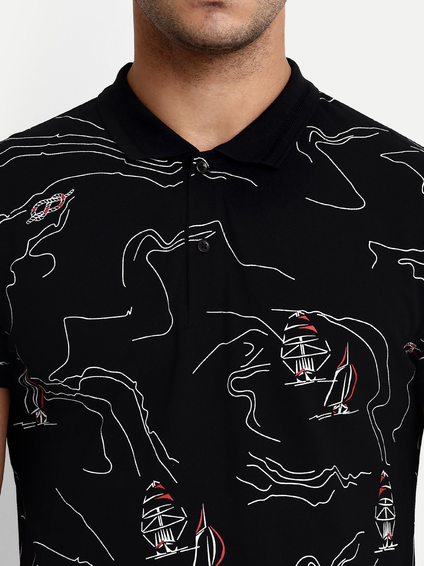 Mens Printed Polo Tshirt - Reprise