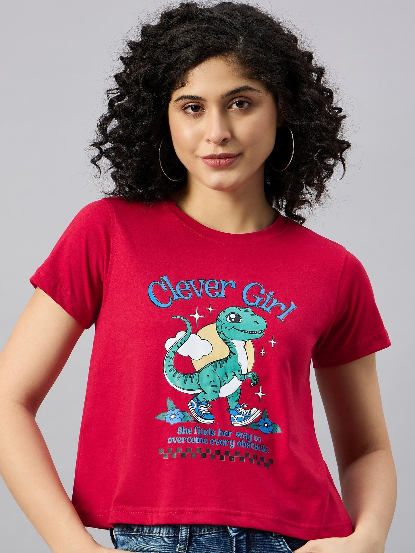 WOMEN PRINTED REGULAR FIT TSHIRT - Reprise