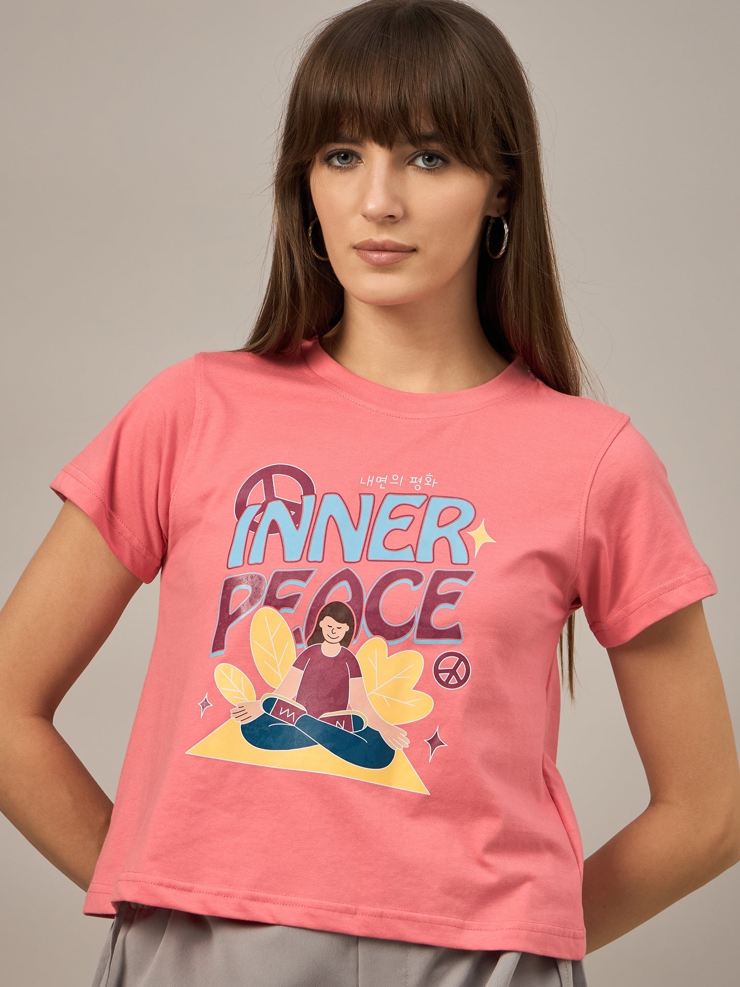 WOMEN PRINTED REGULAR FIT TSHIRT - Reprise