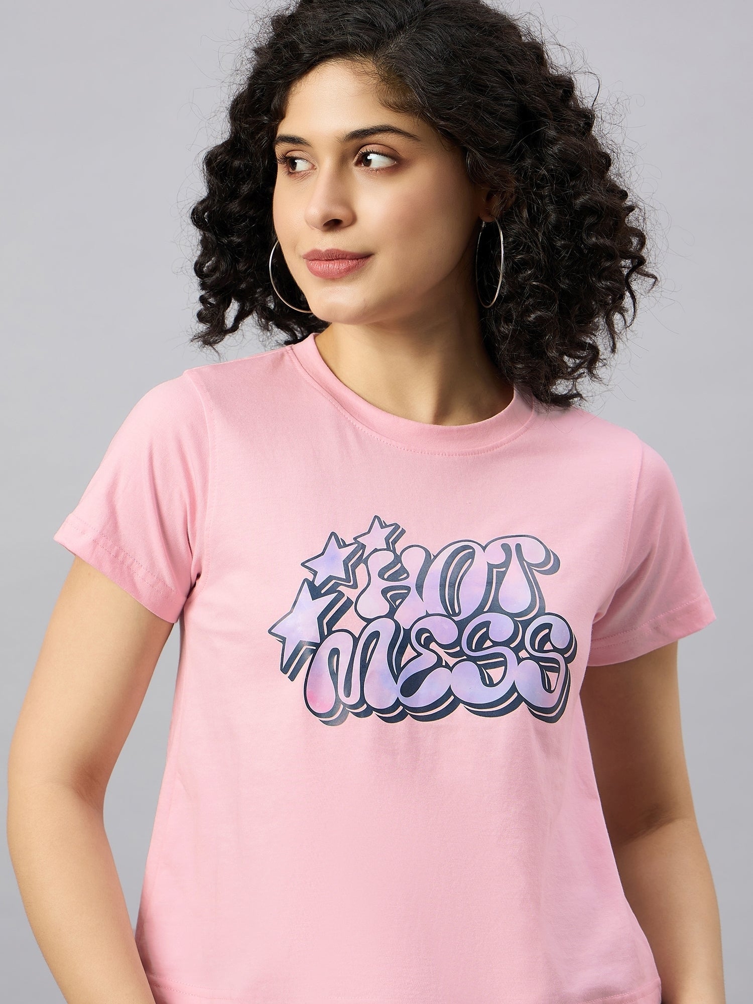 WOMEN PRINTED REGULAR FIT TSHIRT - Reprise