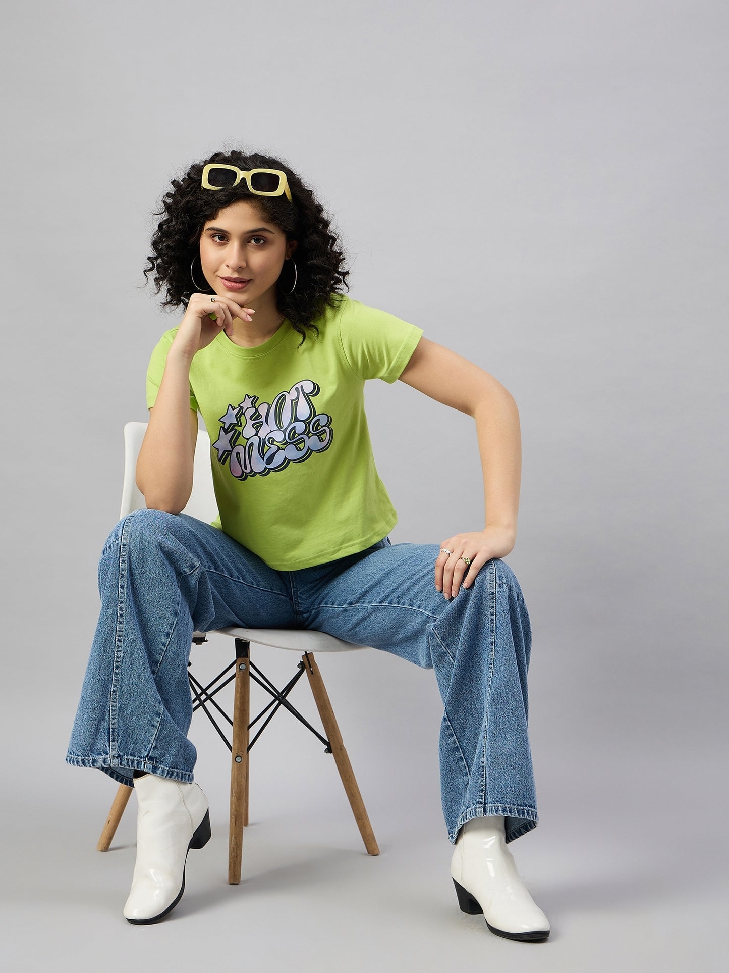 WOMEN PRINTED REGULAR FIT TSHIRT - Reprise