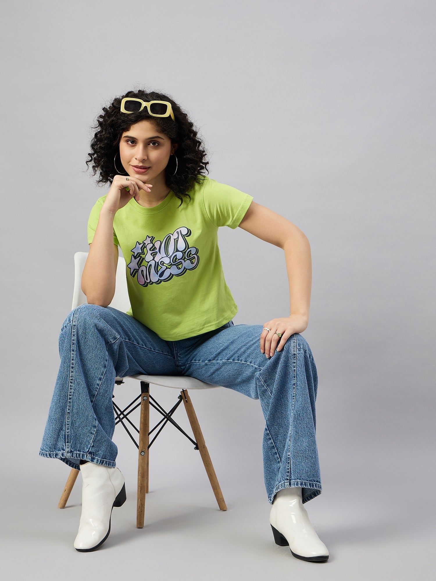 WOMEN PRINTED REGULAR FIT TSHIRT - Reprise