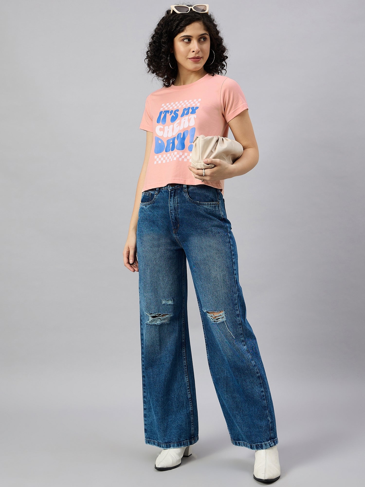 WOMEN PRINTED REGULAR FIT TSHIRT - Reprise