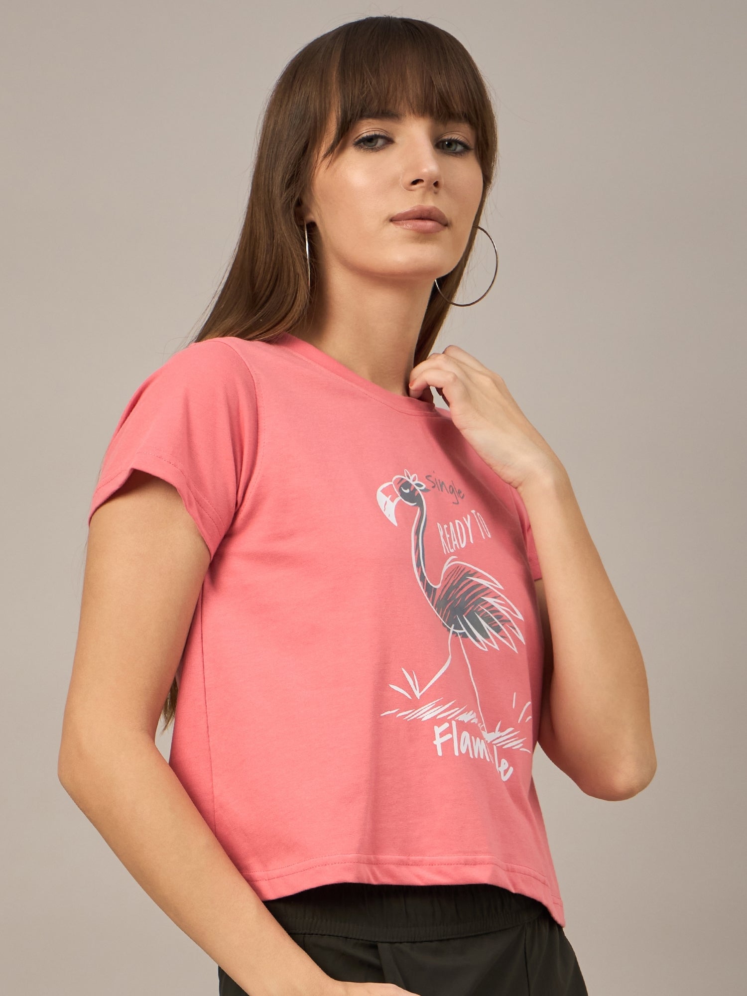 WOMEN PRINTED REGULAR FIT TSHIRT - Reprise