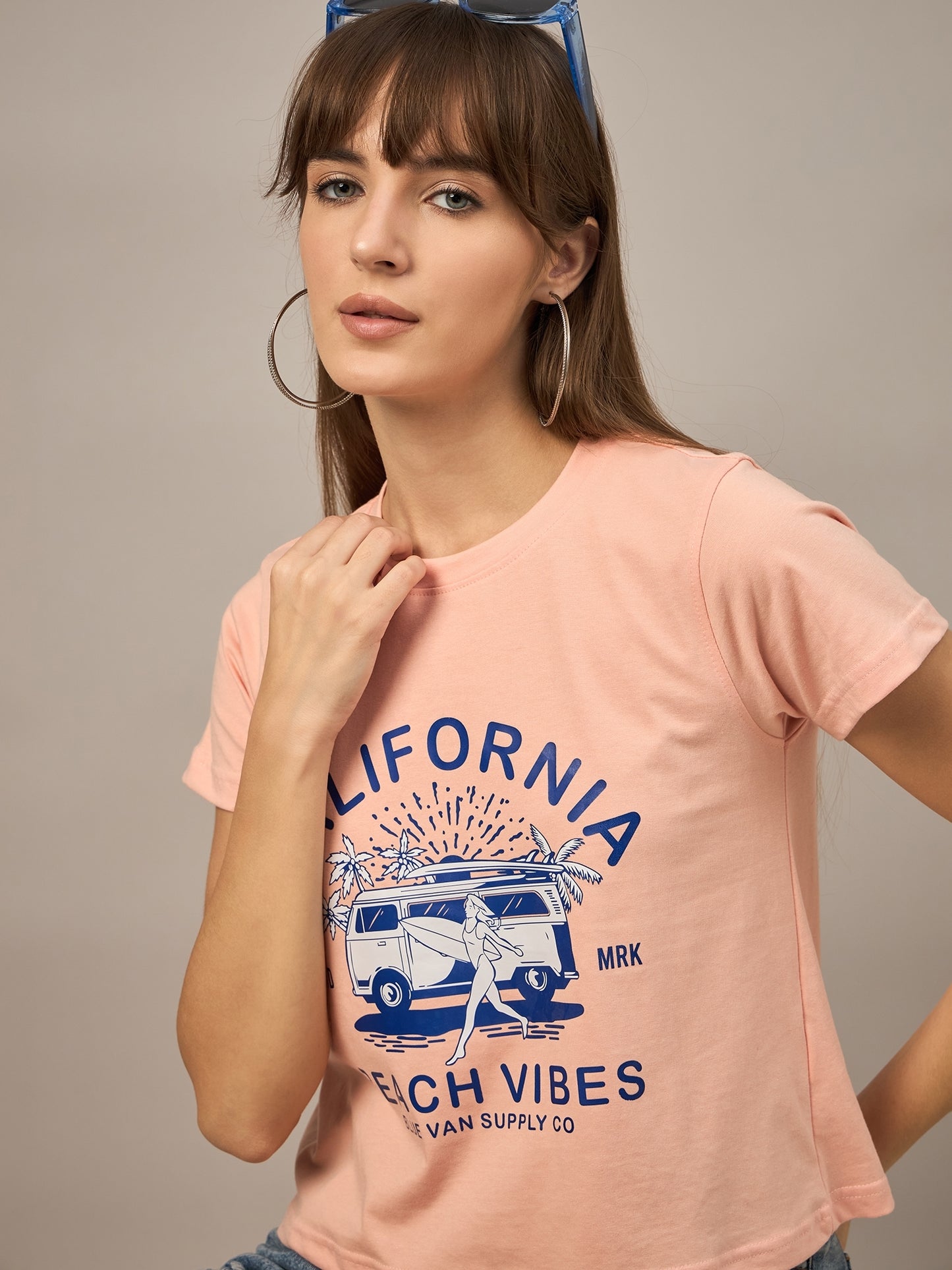 WOMEN PRINTED REGULAR FIT TSHIRT - Reprise