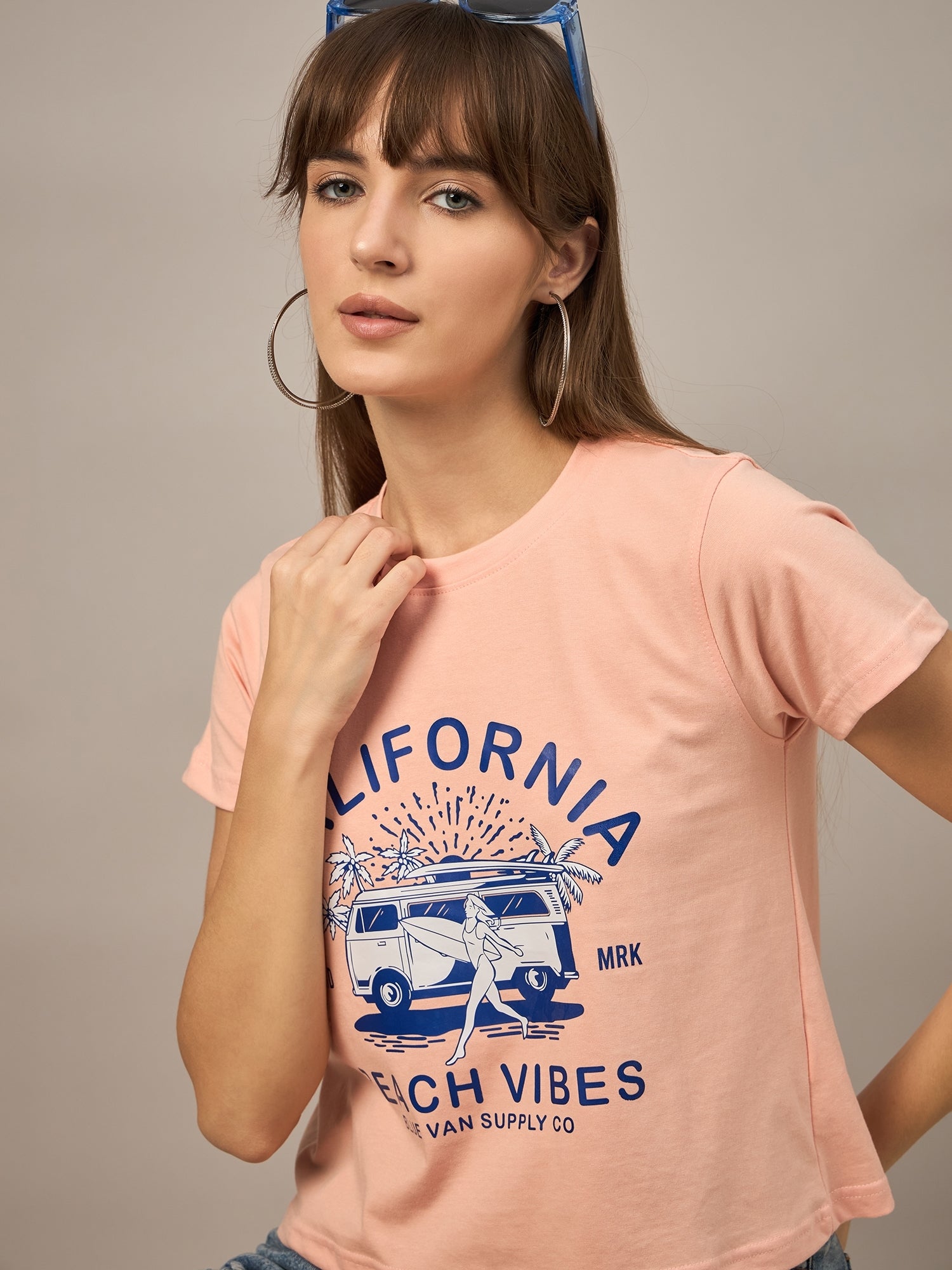 WOMEN PRINTED REGULAR FIT TSHIRT - Reprise