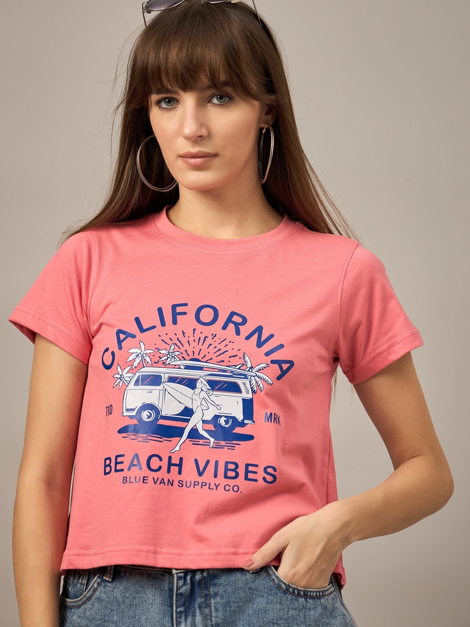 WOMEN PRINTED REGULAR FIT TSHIRT - Reprise
